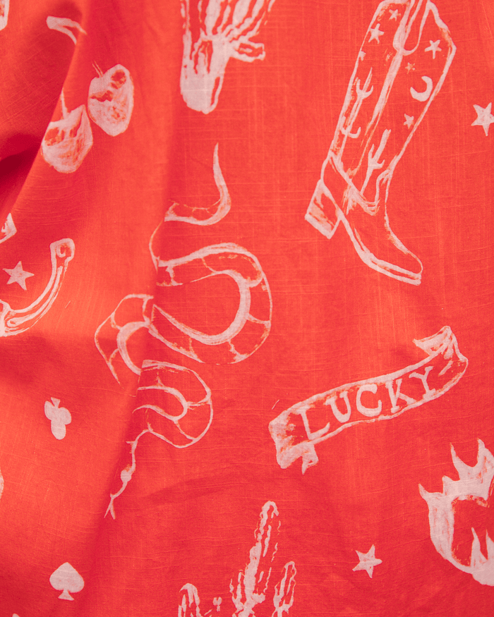 FINAL SALE | Billie Shirt | Red Wild hearts
