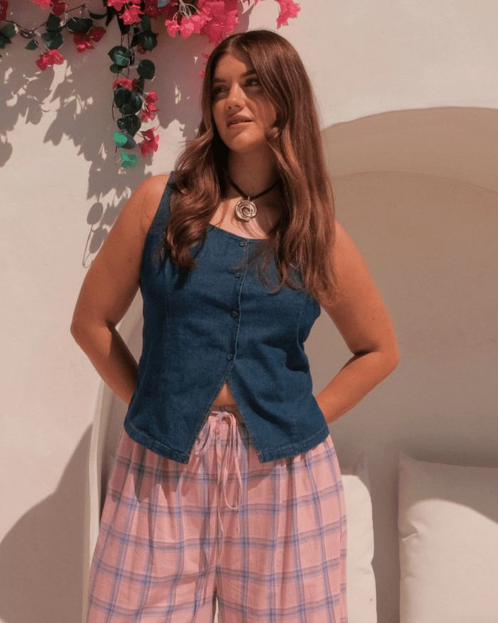 FINAL SALE | Ella Vest | Dark Denim