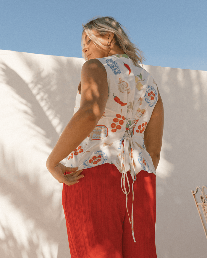 FINAL SALE | Ella Vest | Nonna's Kitchen