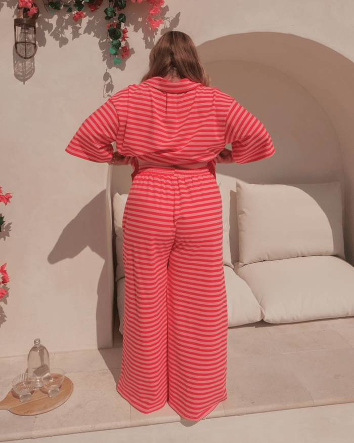 FINAL SALE | Essential Pants | Berry Stripe
