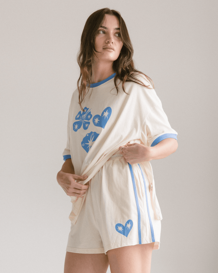 FINAL SALE | Essential Shorts | Cream Starstruck