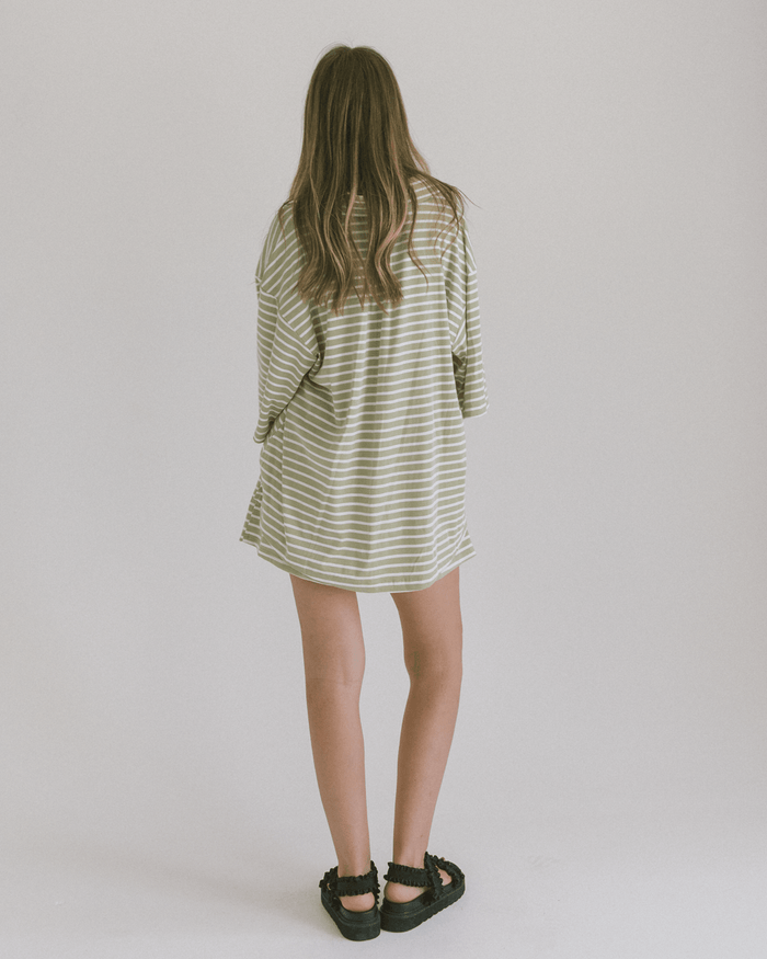 FINAL SALE | Essential Shorts | Green Stripe