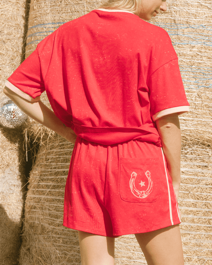 FINAL SALE | Essential Shorts | Red Wild hearts