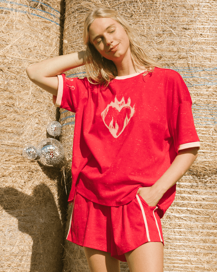 FINAL SALE | Essential Shorts | Red Wild hearts