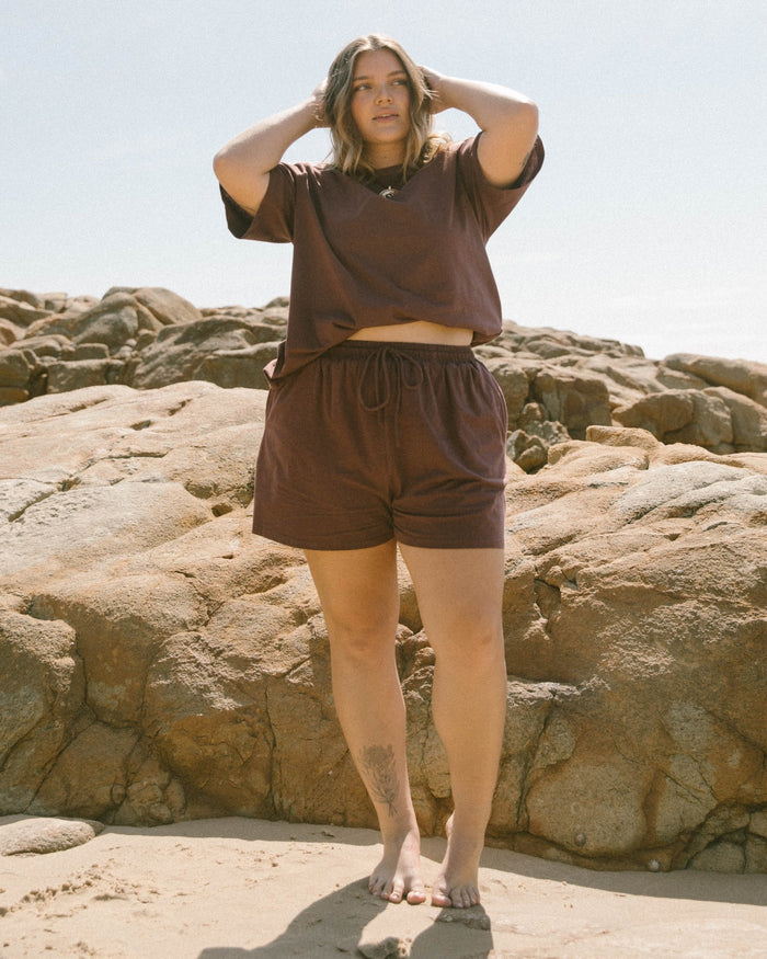 FINAL SALE | Essential Shorts | Wine