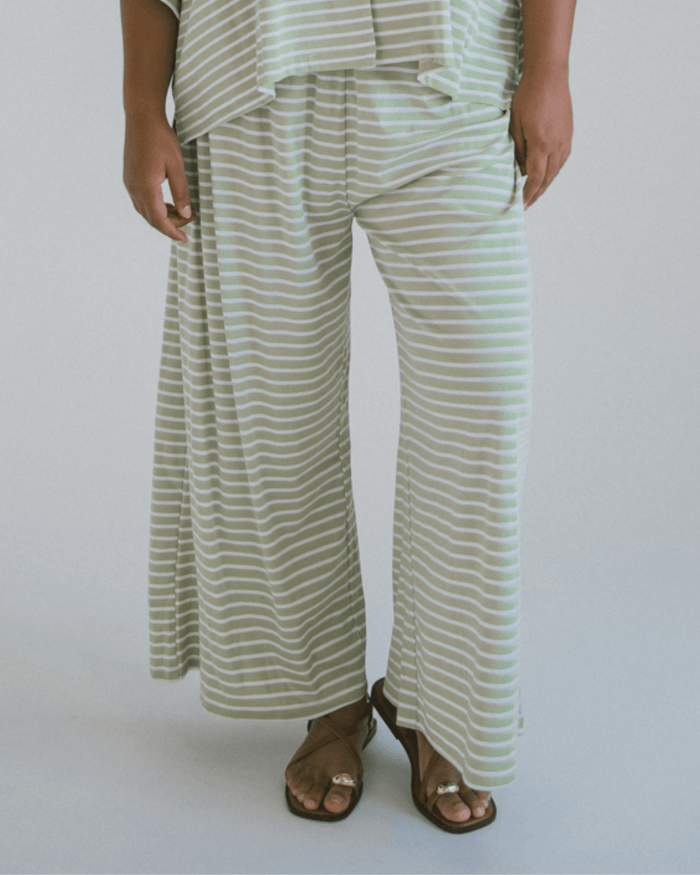 FINAL SALE | Essentials Pants | Green Stripe