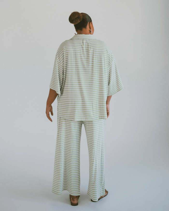 FINAL SALE | Essentials Pants | Green Stripe