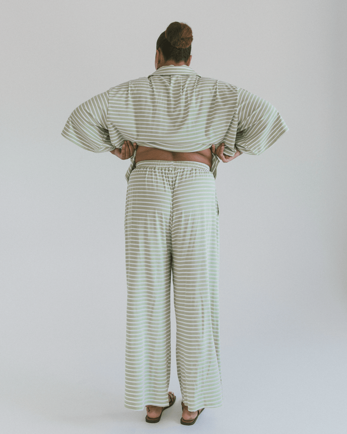 FINAL SALE | Essentials Pants | Green Stripe