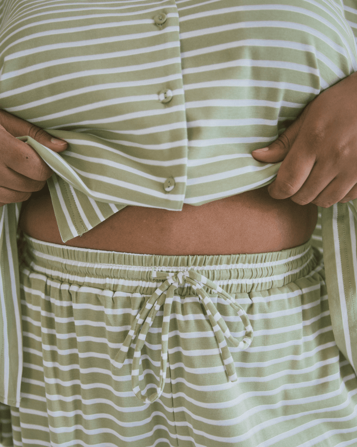 FINAL SALE | Essentials Pants | Green Stripe