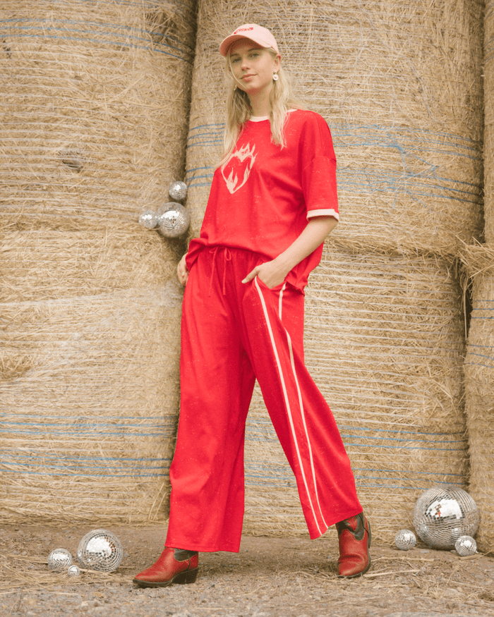 FINAL SALE | Essentials Pants | Red Wild hearts