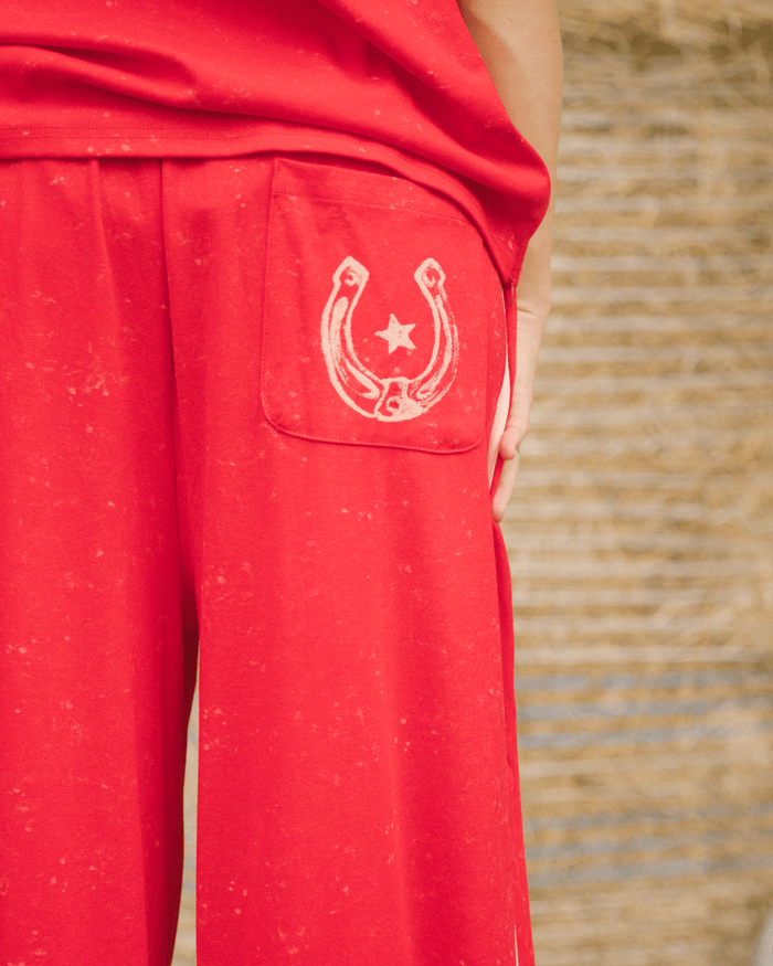 FINAL SALE | Essentials Pants | Red Wild hearts