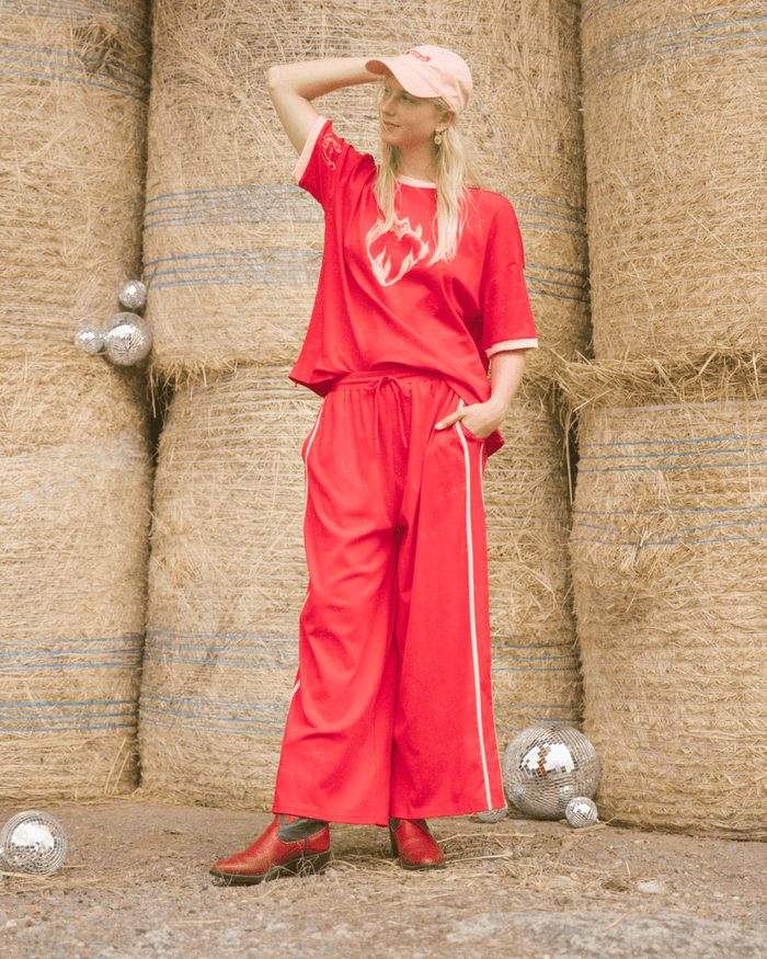 FINAL SALE | Essentials Pants | Red Wild hearts