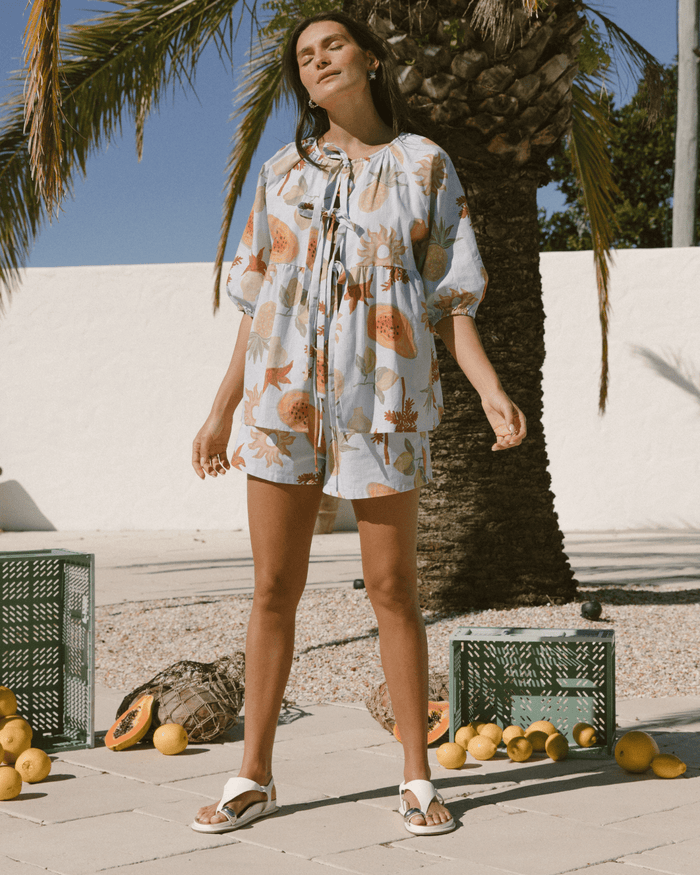 FINAL SALE | Florence top | Blue Calypso