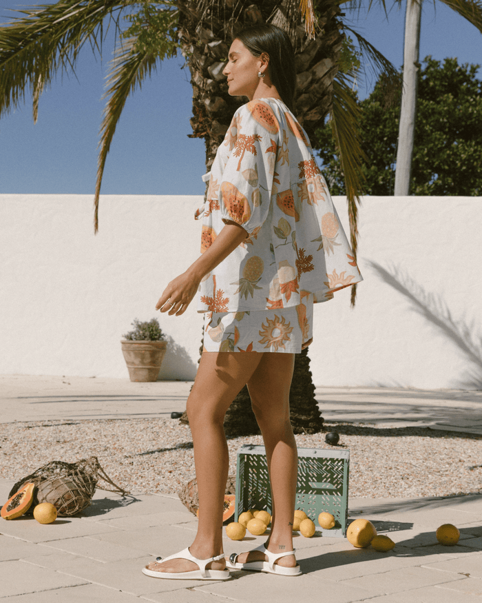 FINAL SALE | Florence top | Blue Calypso