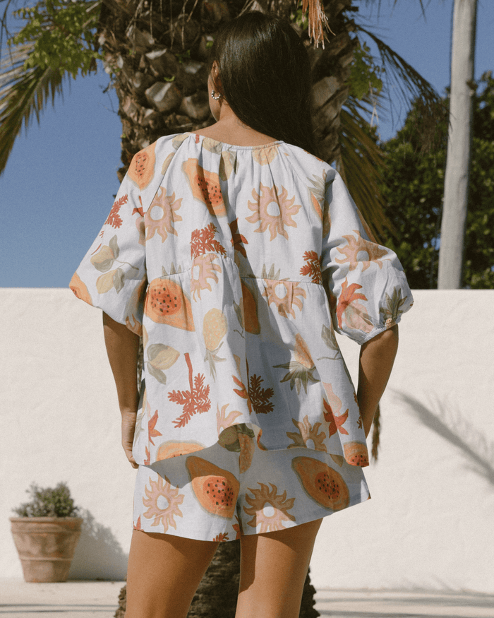 FINAL SALE | Florence top | Blue Calypso