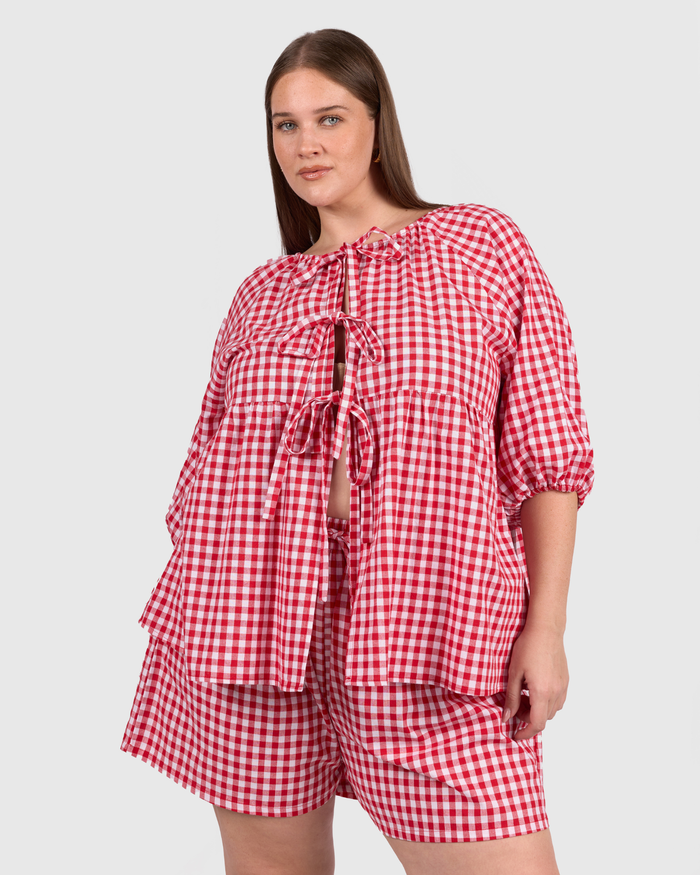 FINAL SALE | Florence Top | Red Gingham
