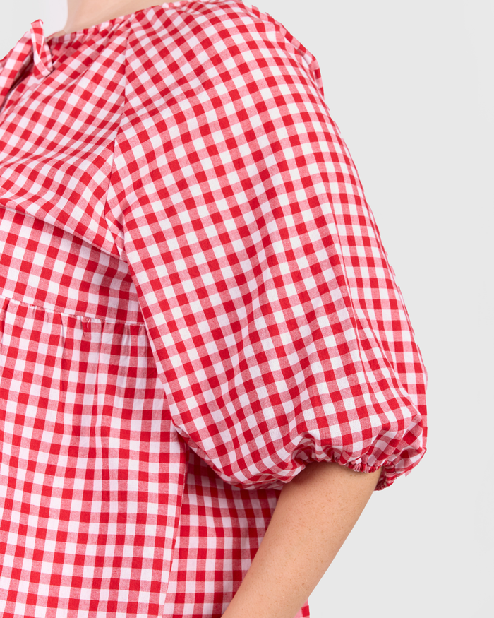 FINAL SALE | Florence Top | Red Gingham