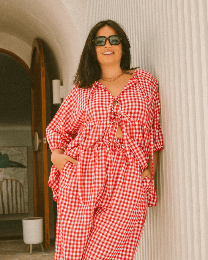 FINAL SALE | Florence Top | Red Gingham