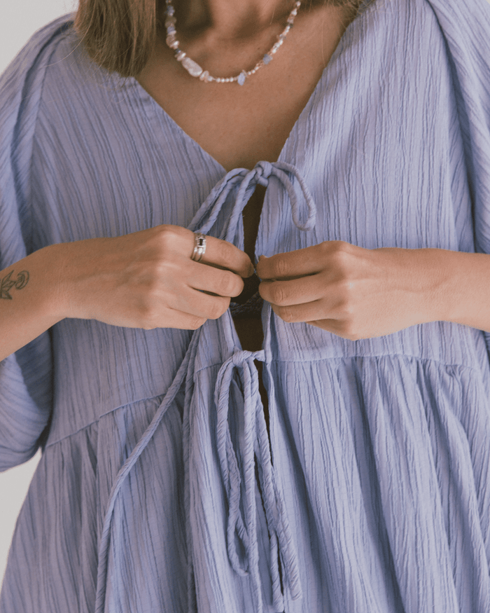 FINAL SALE | Frankie Top | Purple Crepe