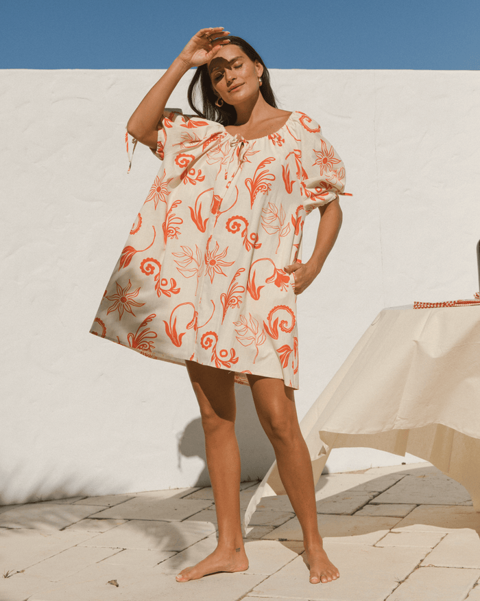 FINAL SALE | Harvey Mini Dress | Crimson Petals