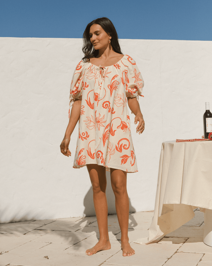 FINAL SALE | Harvey Mini Dress | Crimson Petals