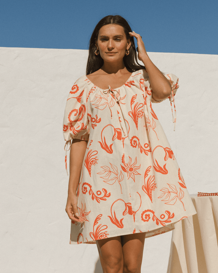 FINAL SALE | Harvey Mini Dress | Crimson Petals