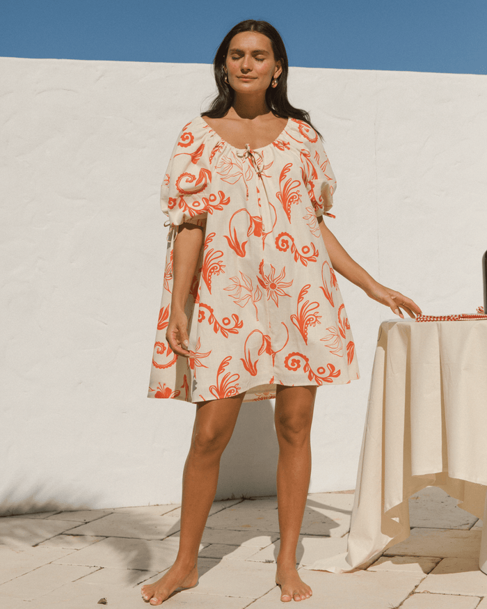 FINAL SALE | Harvey Mini Dress | Crimson Petals