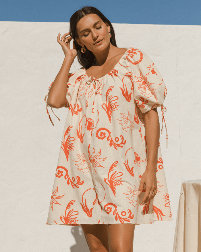 FINAL SALE | Harvey Mini Dress | Crimson Petals