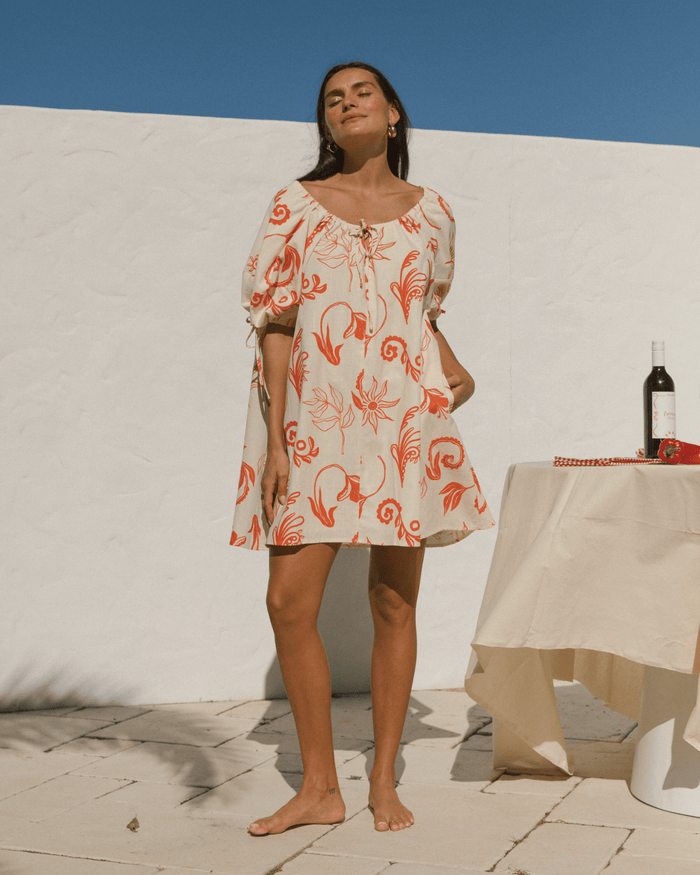 FINAL SALE | Harvey Mini Dress | Crimson Petals
