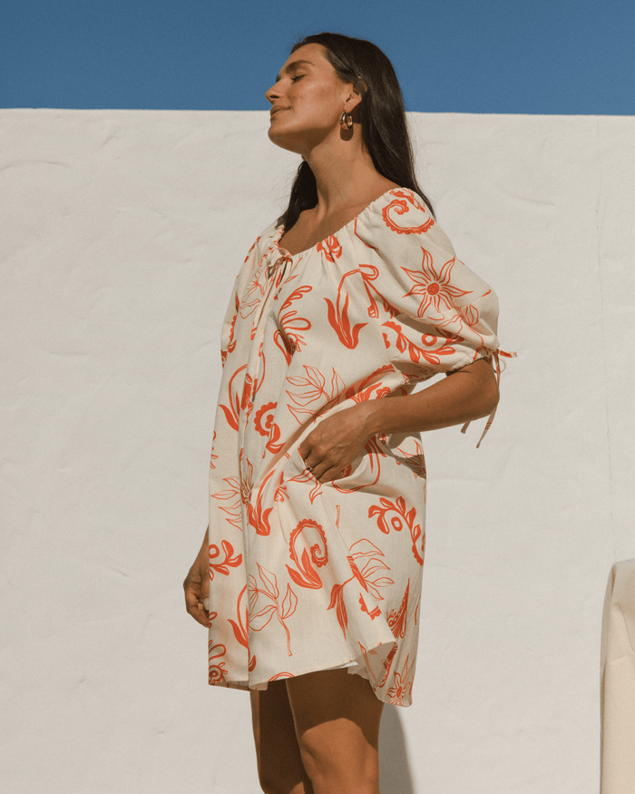 FINAL SALE | Harvey Mini Dress | Crimson Petals