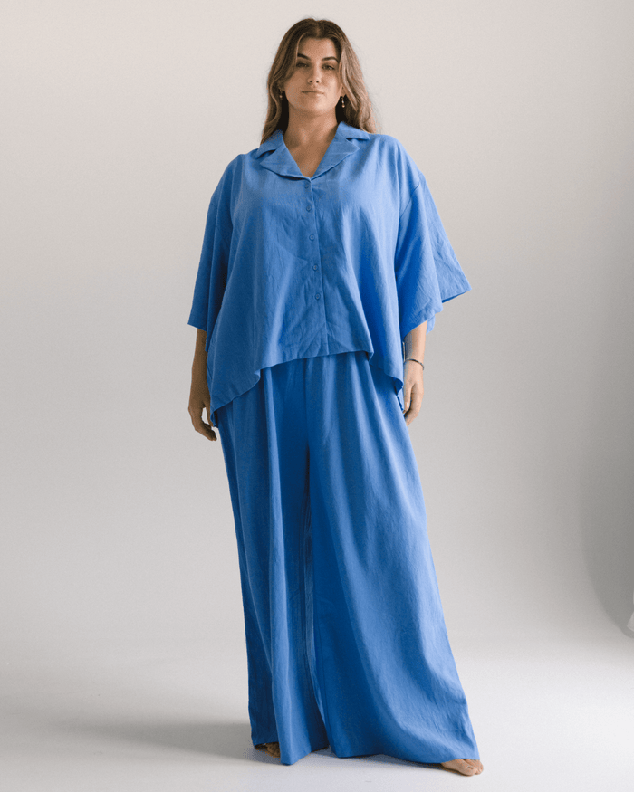 FINAL SALE | Lacey Shirt | Cobalt Blue