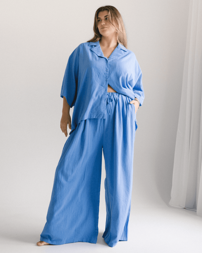 FINAL SALE | Lacey Shirt | Cobalt Blue