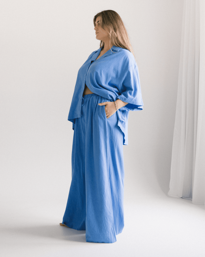 FINAL SALE | Lacey Shirt | Cobalt Blue