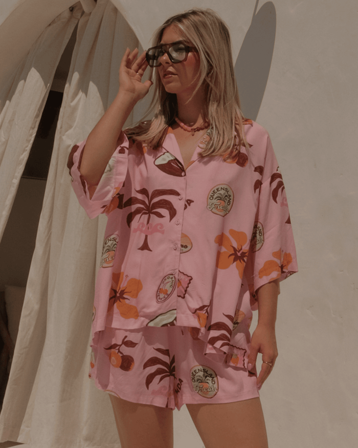 FINAL SALE | Lacey Shirt | Paradise Postcards