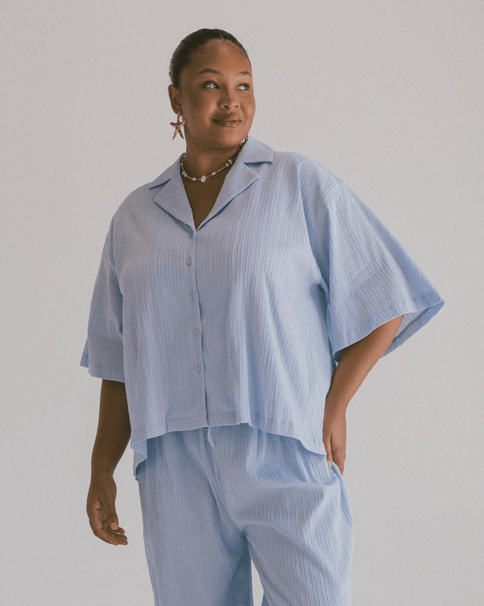 FINAL SALE | Lacey Shirt | Periwinkle