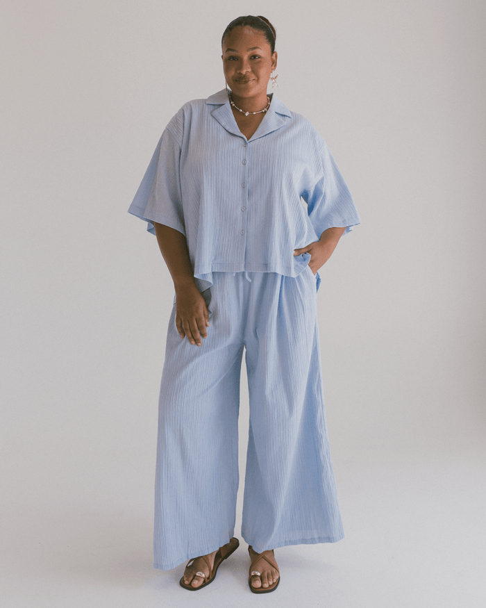 FINAL SALE | Lacey Shirt | Periwinkle