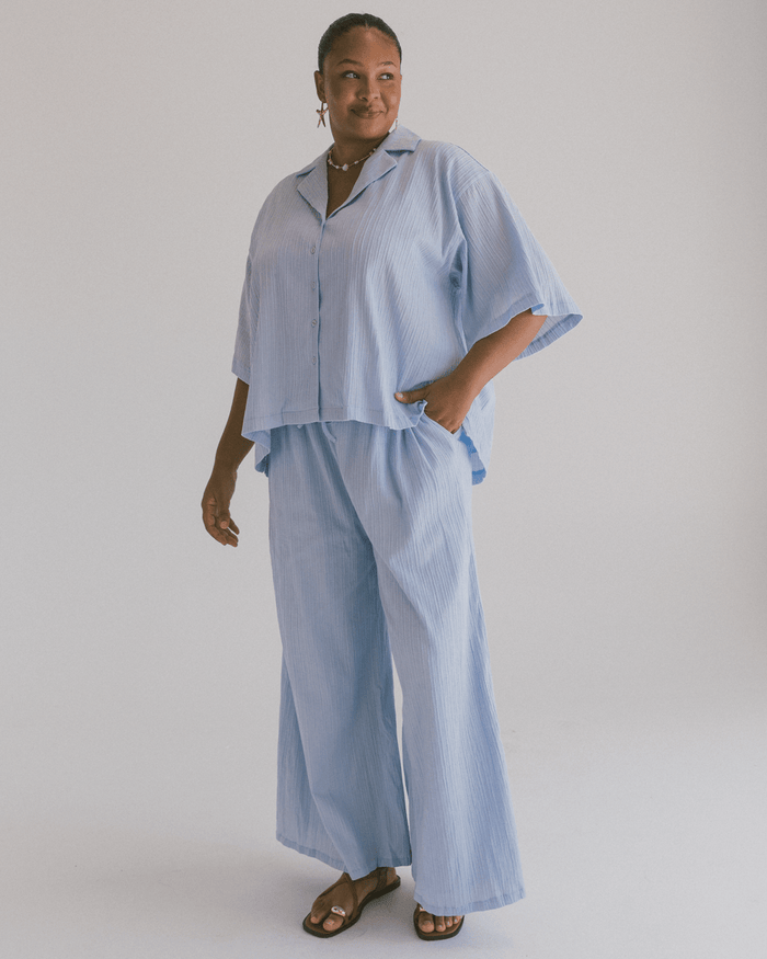 FINAL SALE | Lacey Shirt | Periwinkle