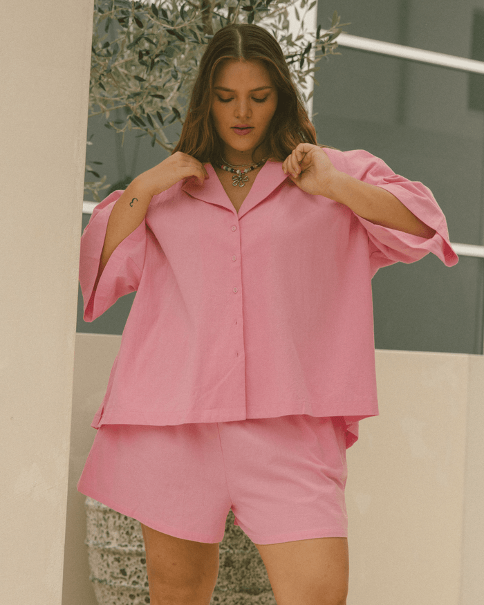 FINAL SALE | Lacey Shirt | Pink