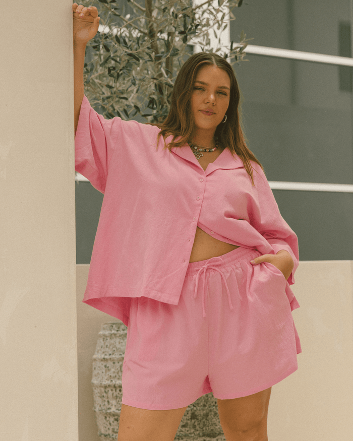 FINAL SALE | Lacey Shirt | Pink