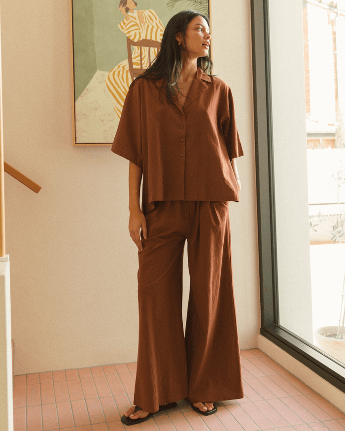 FINAL SALE | Lacey Shirt | Rust