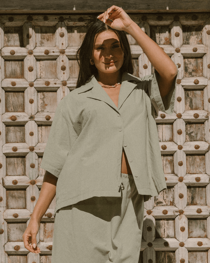FINAL SALE | Lacey Shirt | Sage Green