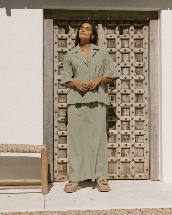 FINAL SALE | Lacey Shirt | Sage Green
