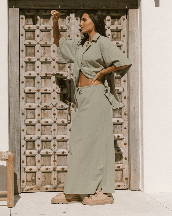 FINAL SALE | Lacey Shirt | Sage Green
