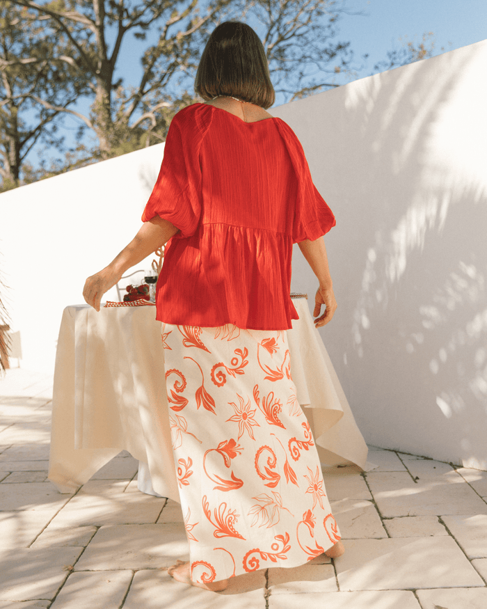 FINAL SALE | Lacey Skirt | Crimson Petals