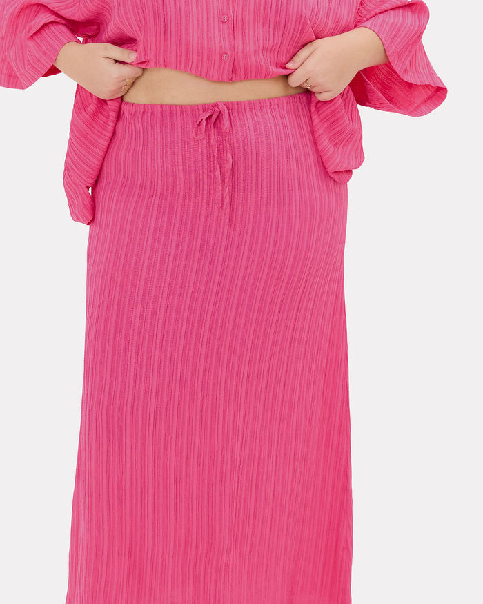 Lacey Skirt in Flamingo Crepe - Size Inclusive 6-26 - The Lullaby Club