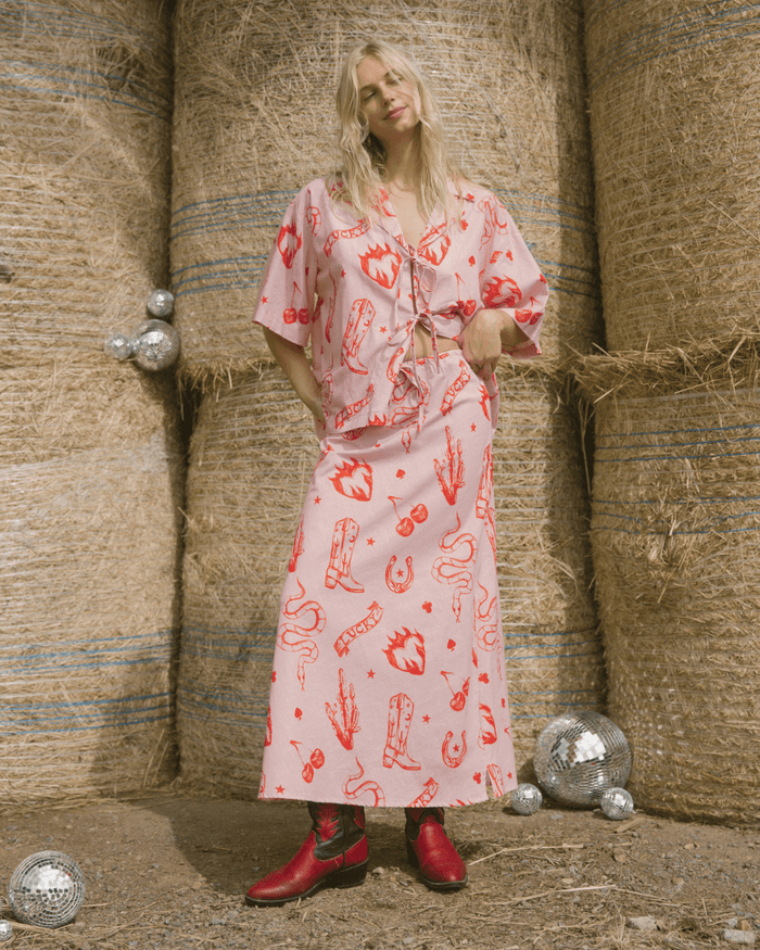 FINAL SALE | Lacey Skirt | Pink Wildhearts