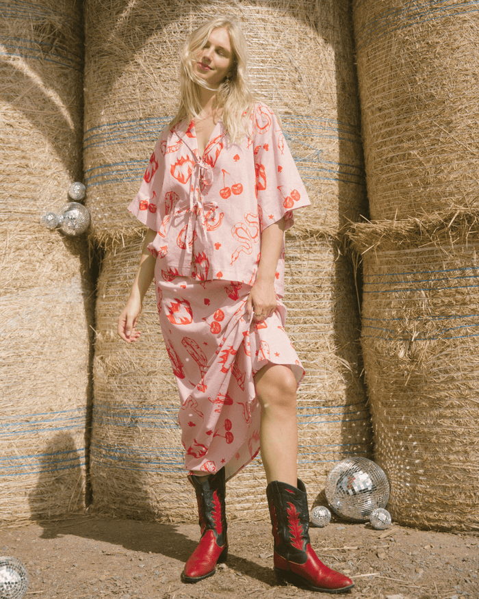 FINAL SALE | Lacey Skirt | Pink Wildhearts