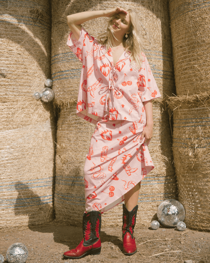 FINAL SALE | Lacey Skirt | Pink Wildhearts