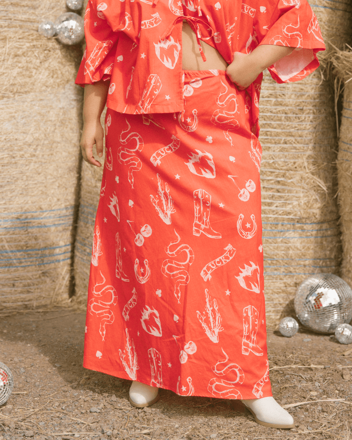 FINAL SALE | Lacey Skirt | Red Wildhearts