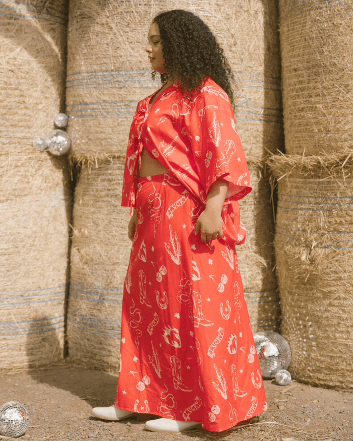 FINAL SALE | Lacey Skirt | Red Wildhearts
